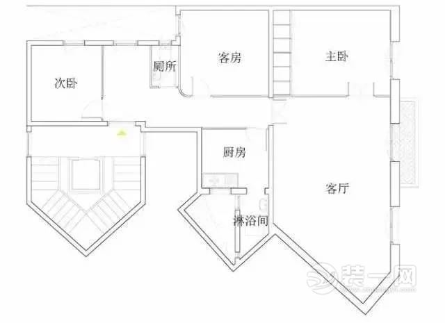 齐齐哈尔装修公司分享75㎡三居室改二室一厅装修案例